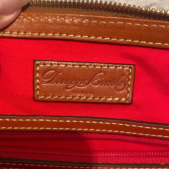 Dooney & Bourke Burgundy and Brownish Satchel - Picture 2 of 9